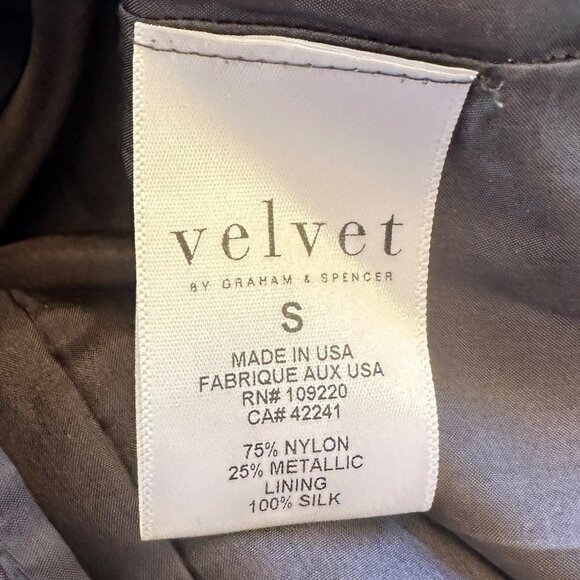 Velvet by Graham & Spencer Gray Lace Beaded Embellished Dress Size Small - Picture 7 of 7